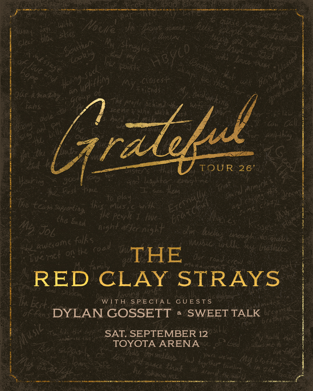 MEMBERS ONLY: The Red Clay Strays at Toyota Arena on September 12