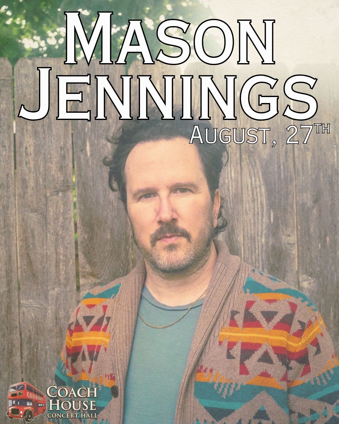 MEMBERS ONLY: Mason Jennings at The Coach House on August 27th