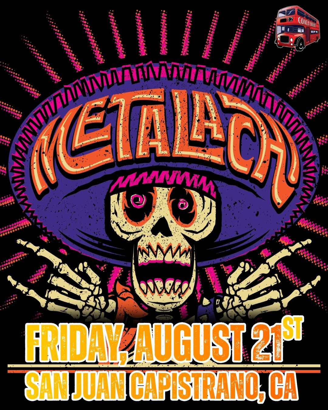 Metalachi at The Coach House on August 21st