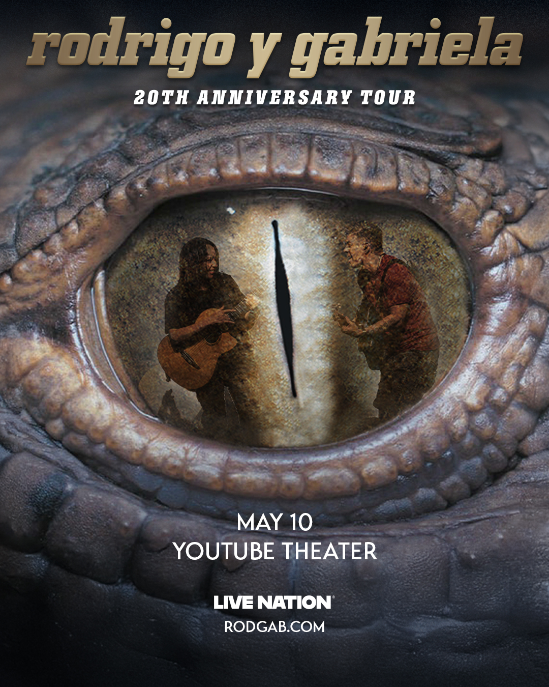 Rodrigo y Gabriela at the YouTube Theatre on Sunday, May 10, 2026