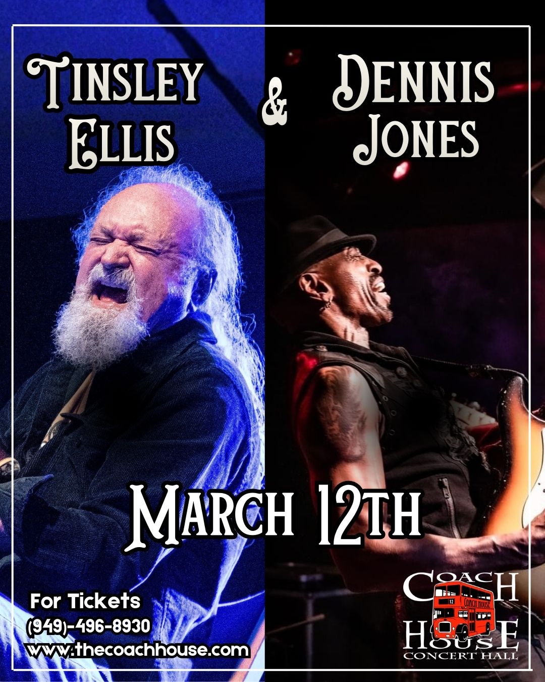 Tinsley Ellis & Dennis at The Coach House on March 12
